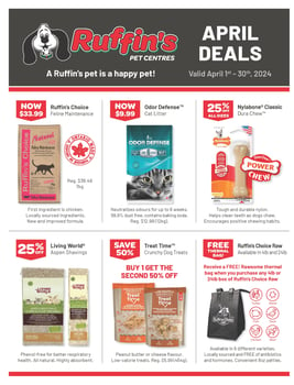 Ruffin's Pet Centres - Monthly Savings